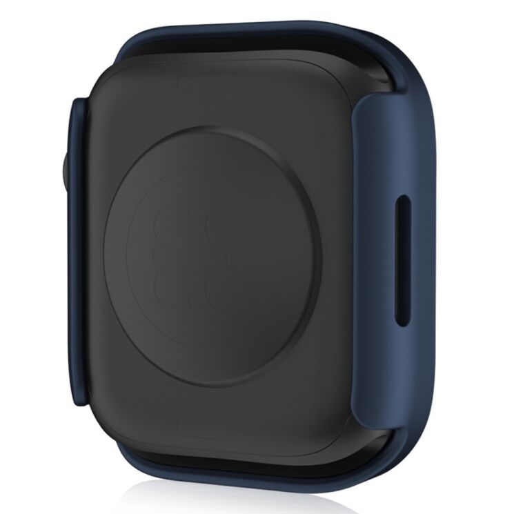 Захисний чохол Deexe Matte Fit для Apple Watch 45 mm (7 / 8 / 9 Series) - Blue: фото 4 з 5