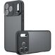 Захисний чохол Deexe Matte Skin для iPhone 18 Pro - Transparent / Black (423615H). Фото 1 з 12