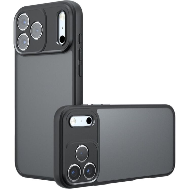 Захисний чохол Deexe Matte Skin для iPhone 18 Pro - Transparent / Black (423615H) Захисний чохол Deexe Matte Skin для iPhone 18 Pro - Transparent / Black: фото 1 з 12