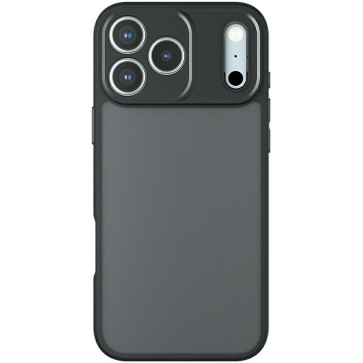 Защитный чехол Deexe Matte Skin для iPhone 18 Pro Max / 17 Pro Max - Transparent Black: фото 2 из 9