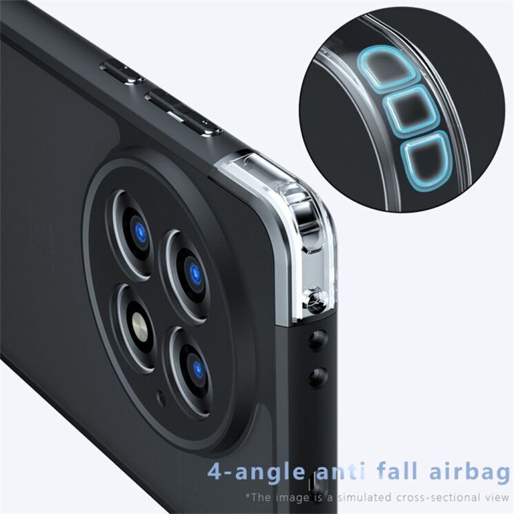 Защитный чехол Deexe Matte Skin для OnePlus 13 - Transparent / Black: фото 5 из 13