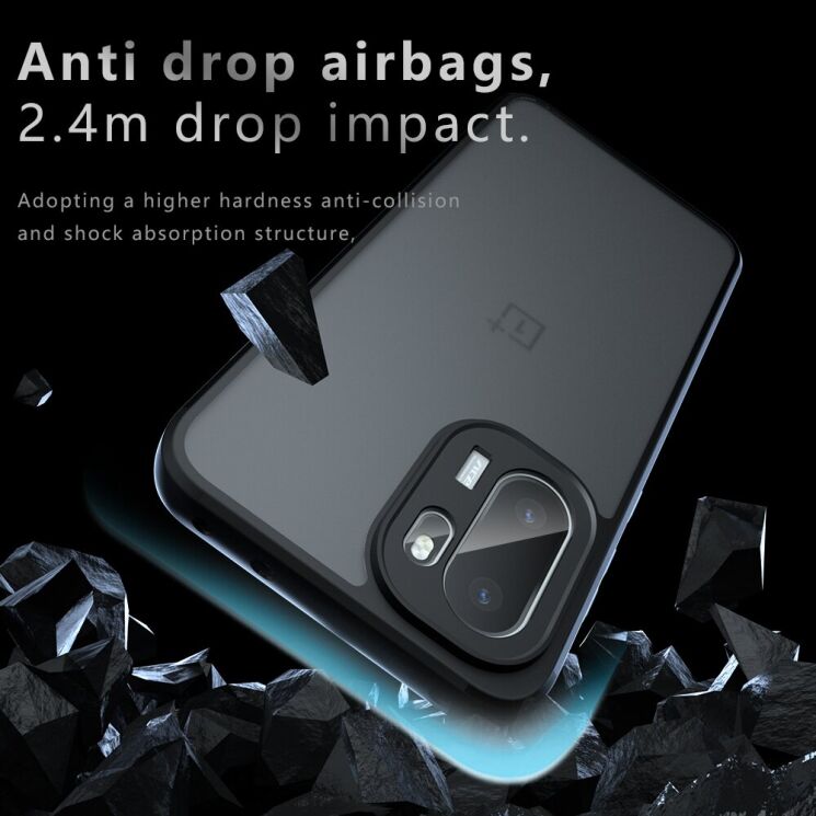 Защитный чехол Deexe Matte Skin для OnePlus 15R / Ace 6 / Ace 6T - Black: фото 8 из 14