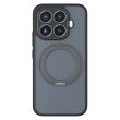 Защитный чехол Deexe Matte Skin Kickstand with MagSafe для Xiaomi 17T - Transparent Black (408853TB)