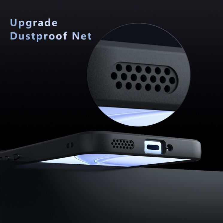 Защитный чехол Deexe Matte Skin with MagSafe для OPPO Reno 15 F/FS - Black: фото 6 из 10