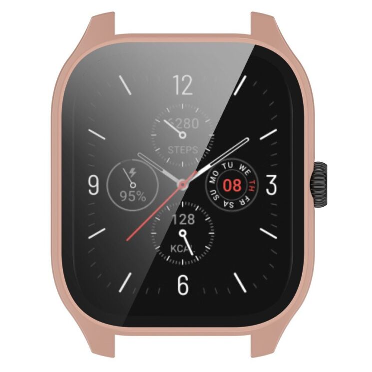 Защитный чехол Deexe Protective Frame для Xiaomi Amazfit GTS 4 - Sakura Pink: фото 4 из 8