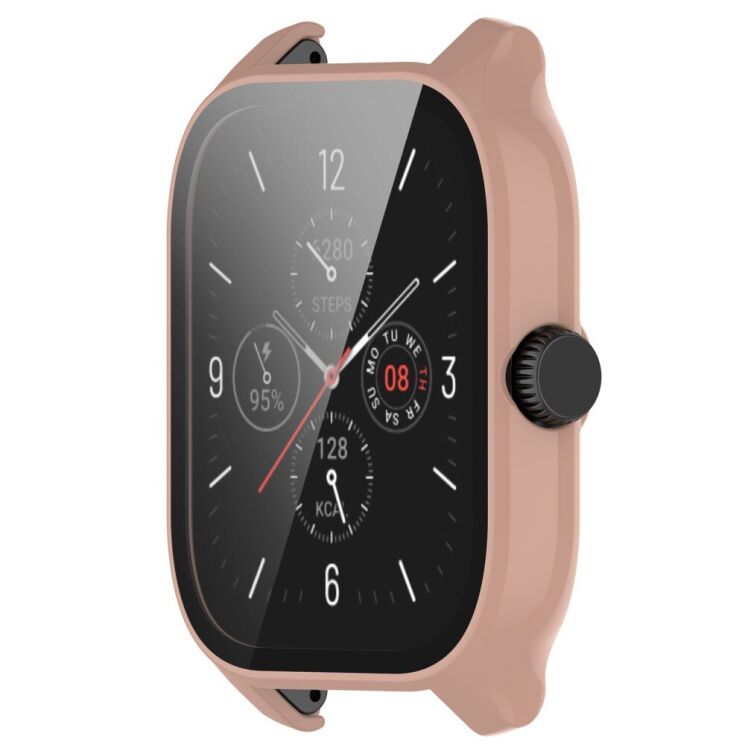 Защитный чехол Deexe Protective Frame для Xiaomi Amazfit GTS 4 - Sakura Pink: фото 6 из 8
