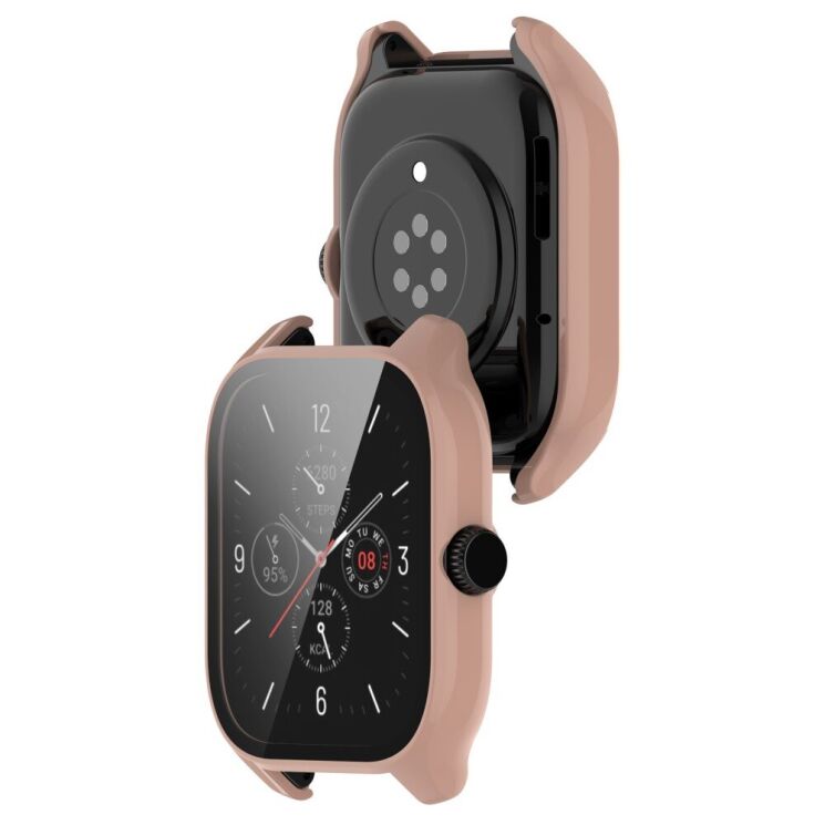 Защитный чехол Deexe Protective Frame для Xiaomi Amazfit GTS 4 - Sakura Pink: фото 7 из 8