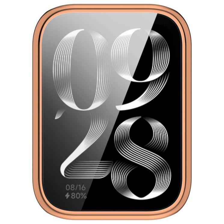 Защитный чехол Deexe Protective Frame для Xiaomi Mi Smart Band 9 Pro - Rose Gold: фото 6 из 8