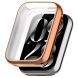 Защитный чехол Deexe Protective Frame для Xiaomi Mi Smart Band 9 Pro - Rose Gold (370301RG). Фото 1 из 8