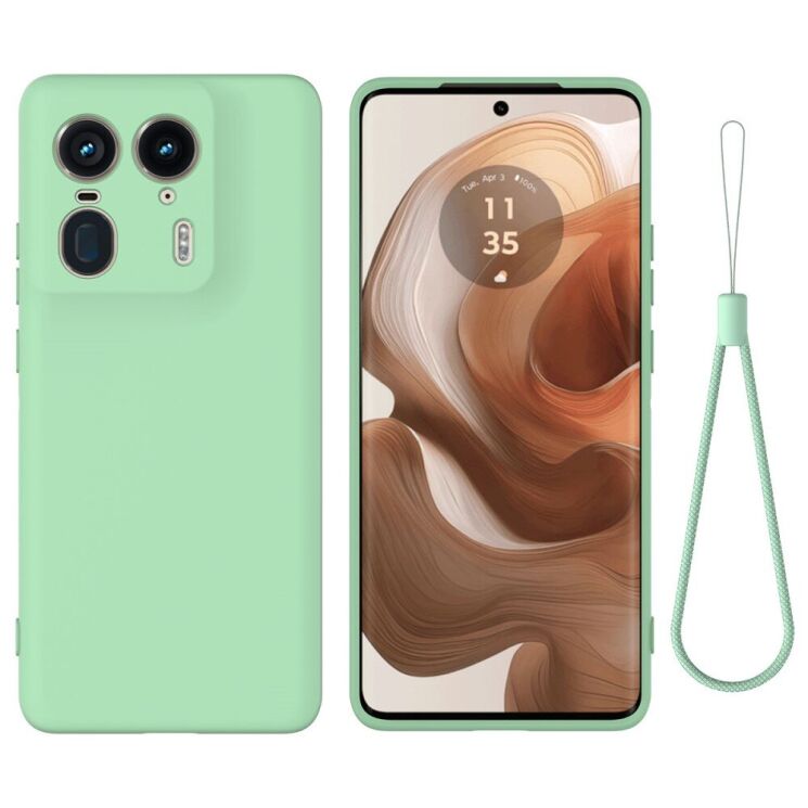 Защитный чехол Deexe Silicone Case для Motorola Edge 50 Ultra - Green: фото 1 из 8