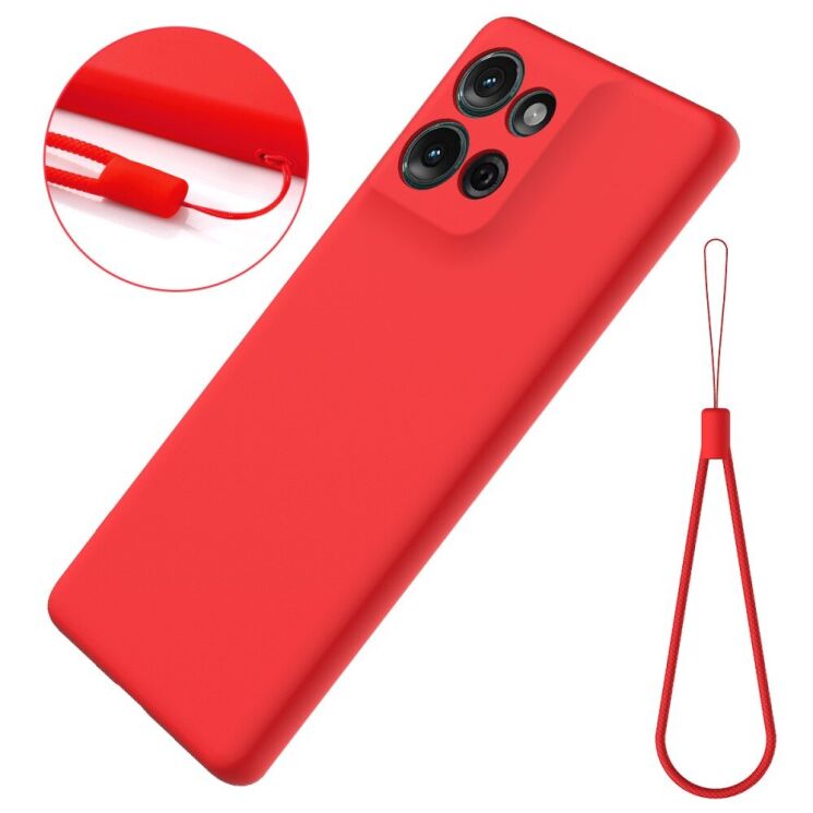 Защитный чехол Deexe Silicone Case для Motorola Moto G75 - Black: фото 5 из 7