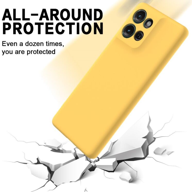 Защитный чехол Deexe Silicone Case для Motorola Moto G75 - Black: фото 3 из 7