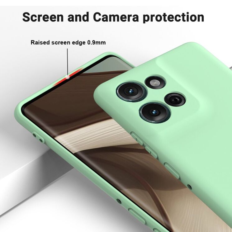 Защитный чехол Deexe Silicone Case для Motorola Moto G75 - Black: фото 7 из 7