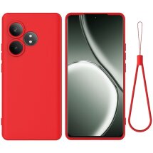 Защитный чехол Deexe Silicone Case для Realme GT 6T / GT 6 - Red: фото 1 из 8
