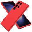Защитный чехол Deexe Silicone Case для Samsung Galaxy S24 Ultra - Red (343333R)
