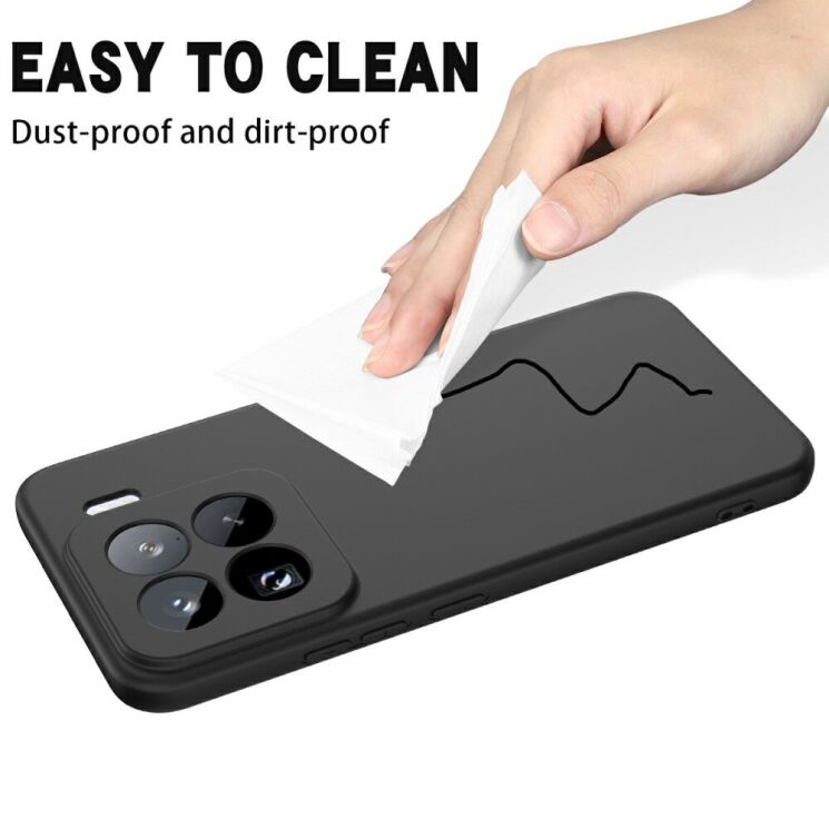 Защитный чехол Deexe Silicone Case для Xiaomi 15 Pro - Yellow: фото 8 из 8