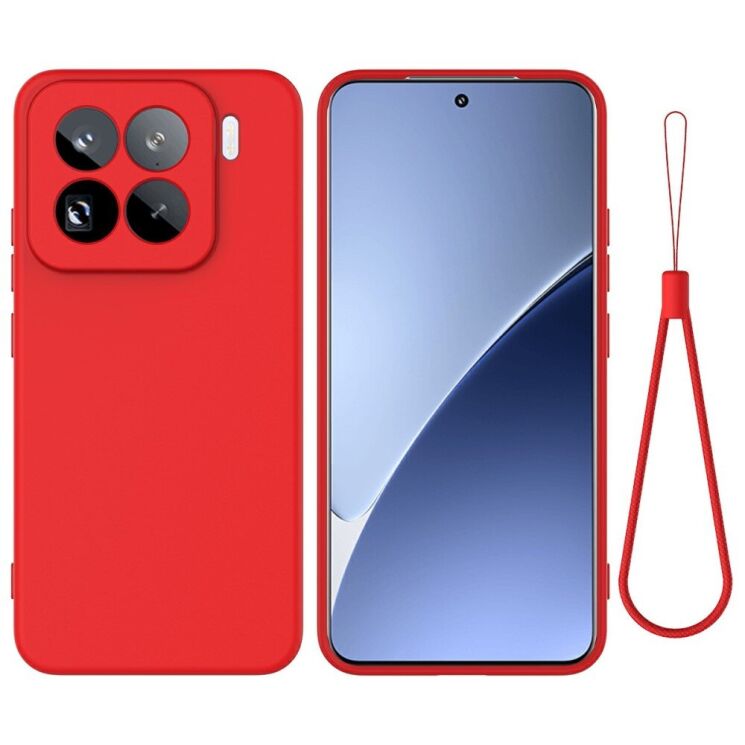 Защитный чехол Deexe Silicone Case для Xiaomi 15 Pro - Red: фото 1 из 8