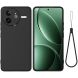 Защитный чехол Deexe Silicone Case для Xiaomi Poco F7 Ultra - Black (378705B). Фото 1 из 8