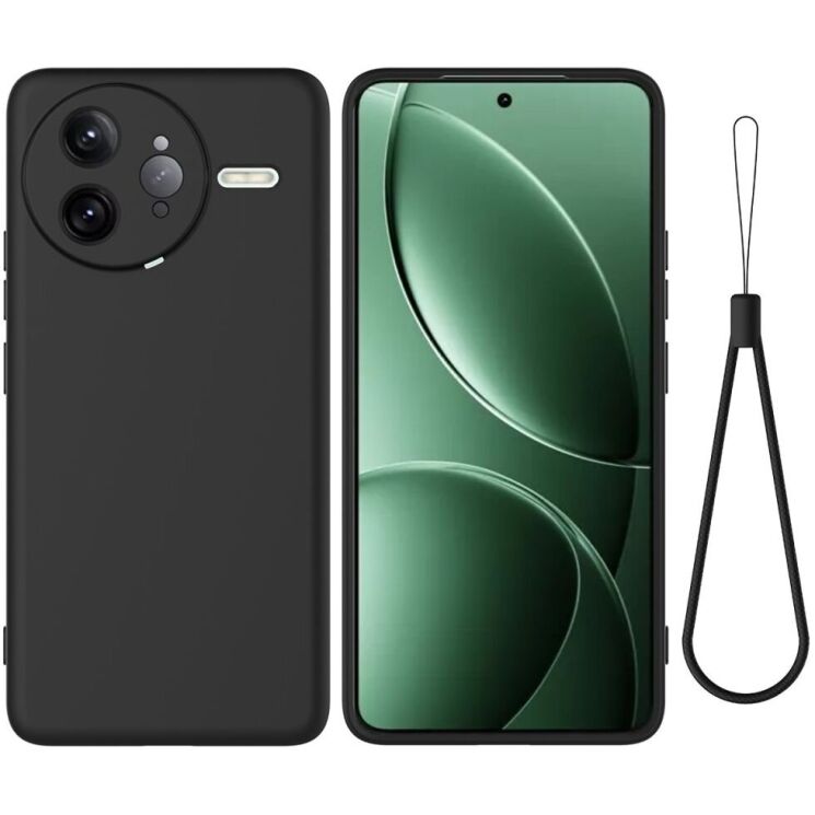 Защитный чехол Deexe Silicone Case для Xiaomi Poco F7 Ultra - Black: фото 1 из 8
