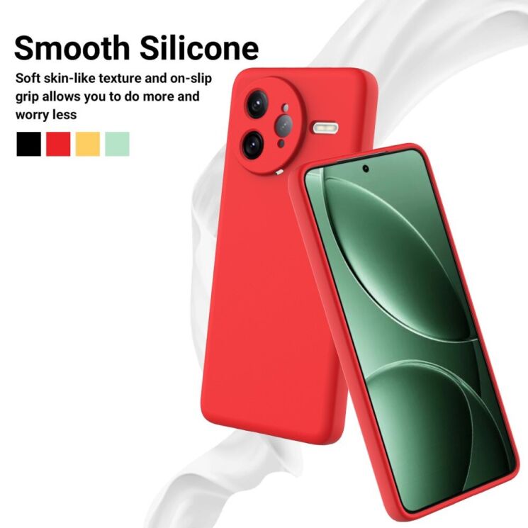 Защитный чехол Deexe Silicone Case для Xiaomi Poco F7 Ultra - Green: фото 3 из 8
