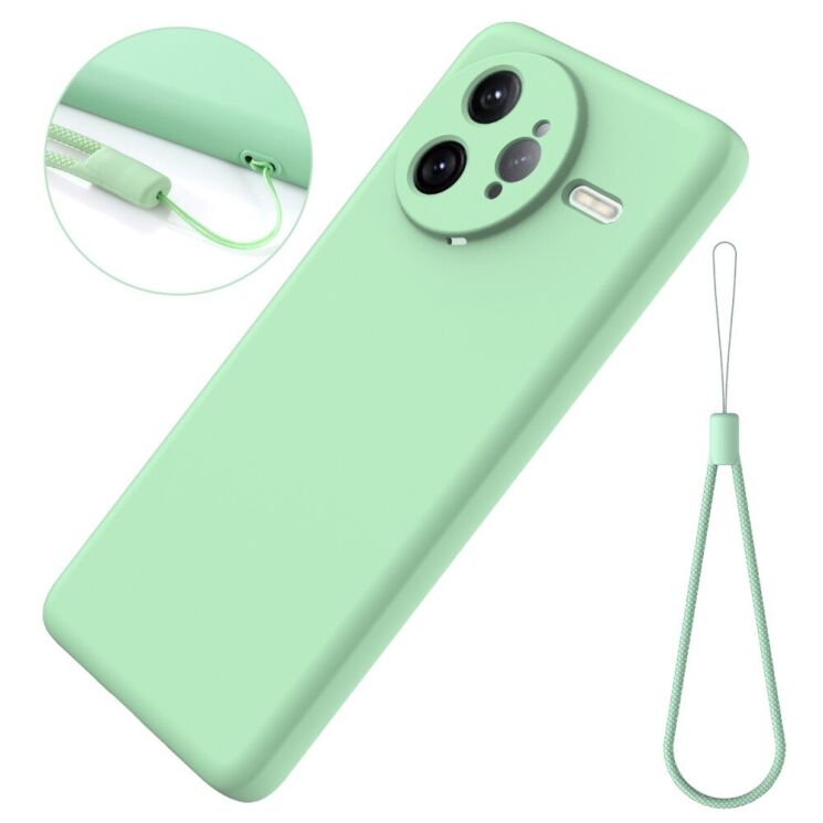 Защитный чехол Deexe Silicone Case для Xiaomi Poco F7 Ultra - Green: фото 7 из 8