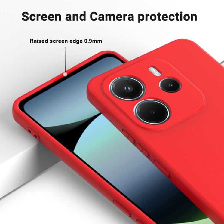 Защитный чехол Deexe Silicone Case для Xiaomi Redmi Note 14 4G - Black: фото 4 из 9