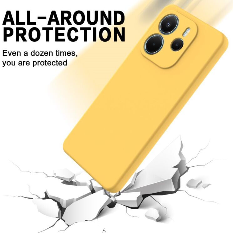 Защитный чехол Deexe Silicone Case для Xiaomi Redmi Note 14 4G - Black: фото 5 из 9