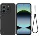 Защитный чехол Deexe Silicone Case для Xiaomi Redmi Note 14 4G - Black (373471B). Фото 1 из 9