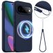 Защитный чехол Deexe Silicone Case with MagSafe для Google Pixel 11 Pro XL - Dark Blue (426008DB). Фото 1 из 9