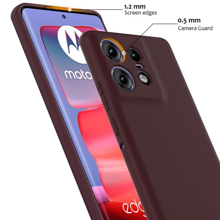 Защитный чехол Deexe Silicone Case with MagSafe для Motorola Edge 50 Pro - Black: фото 7 из 9