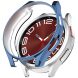 Захисний чохол Deexe Silicone Frame для Samsung Galaxy Watch 6 Classic (47mm) - Blue (334820L). Фото 1 з 8