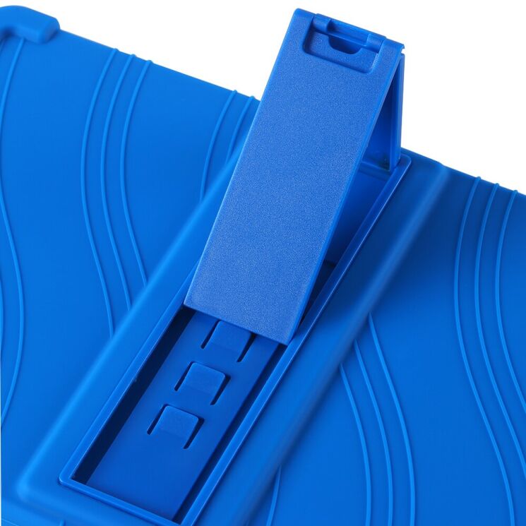 Защитный чехол Deexe Silicone Kickstand для Samsung Galaxy Tab A9 Plus (X210/216) - Dark Blue: фото 5 из 9