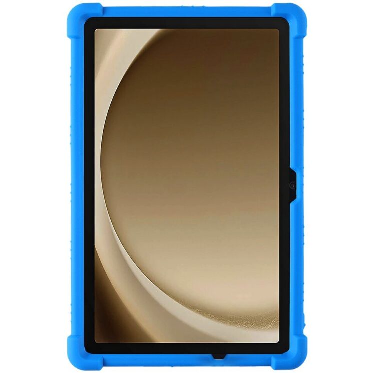 Защитный чехол Deexe Silicone Kickstand для Samsung Galaxy Tab A9 Plus (X210/216) - Dark Blue: фото 2 из 9