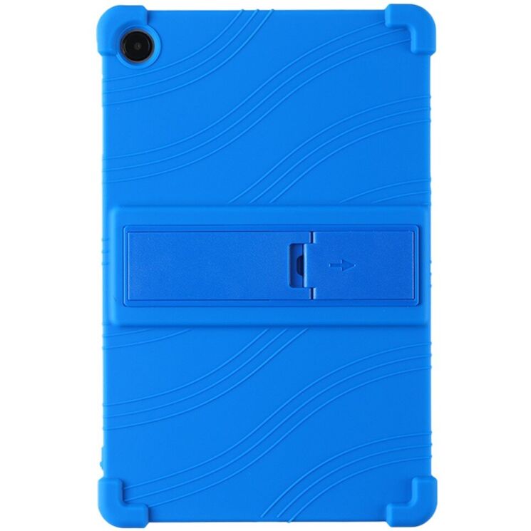 Защитный чехол Deexe Silicone Kickstand для Samsung Galaxy Tab A9 Plus (X210/216) - Dark Blue: фото 1 из 9