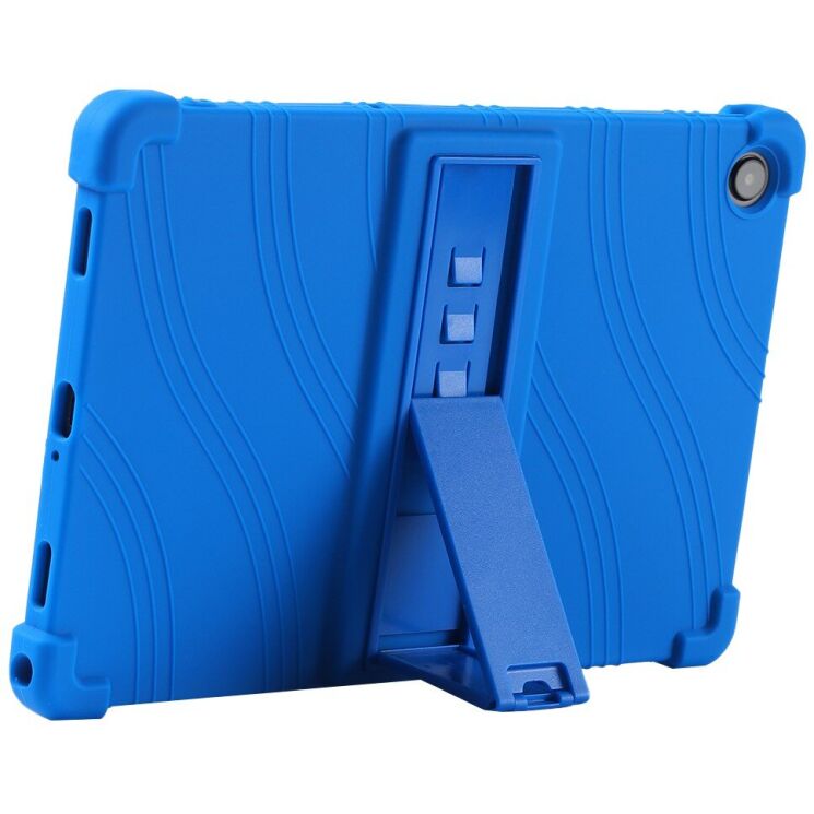 Защитный чехол Deexe Silicone Kickstand для Samsung Galaxy Tab A9 Plus (X210/216) - Dark Blue: фото 4 из 9