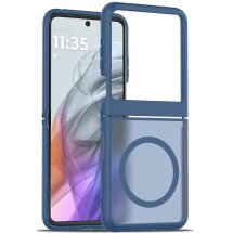 Захисний чохол Deexe Skin Touch (FF) для Motorola Razr 50 - Blue: фото 1 з 6