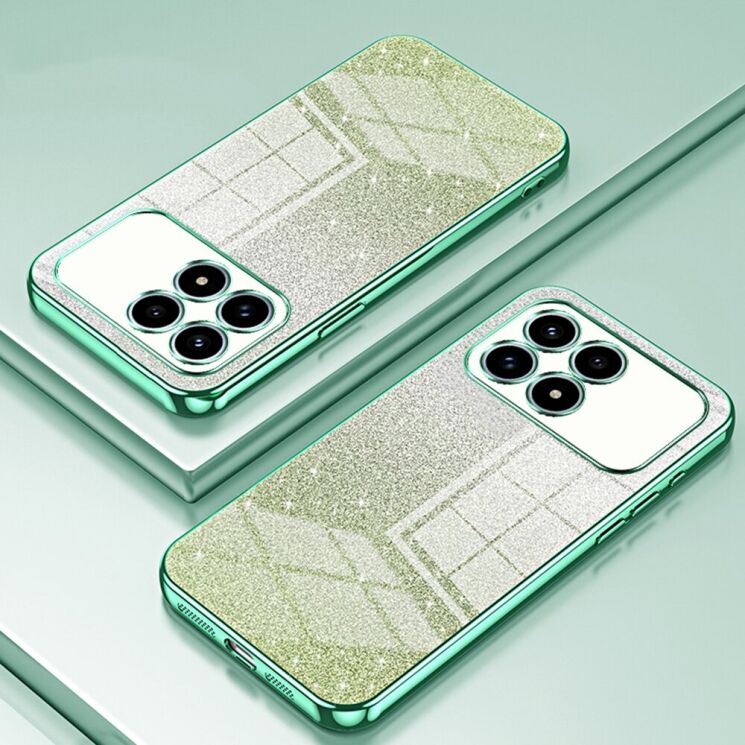 Захисний чохол Deexe Sparkles Cover для Xiaomi Poco F8 Pro - Green: фото 2 з 7