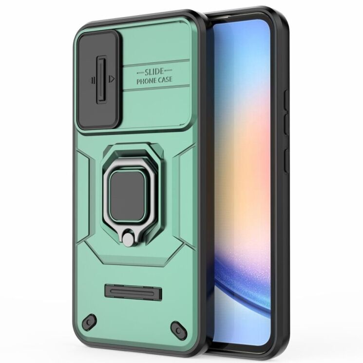 Защитный чехол Deexe Stellar Shield для Samsung Galaxy A34 (A346) - Green: фото 6 из 8