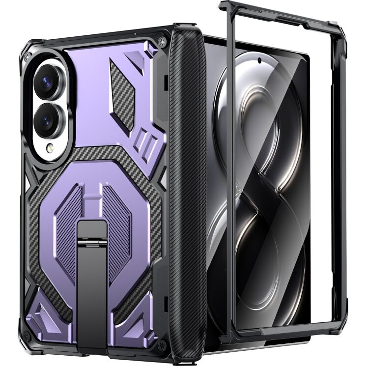 Захисний чохол Deexe Tank Stand для Samsung Galaxy Fold 8 - Purple (424513V) Захисний чохол Deexe Tank Stand для Samsung Galaxy Fold 8 - Purple: фото 2 з 10