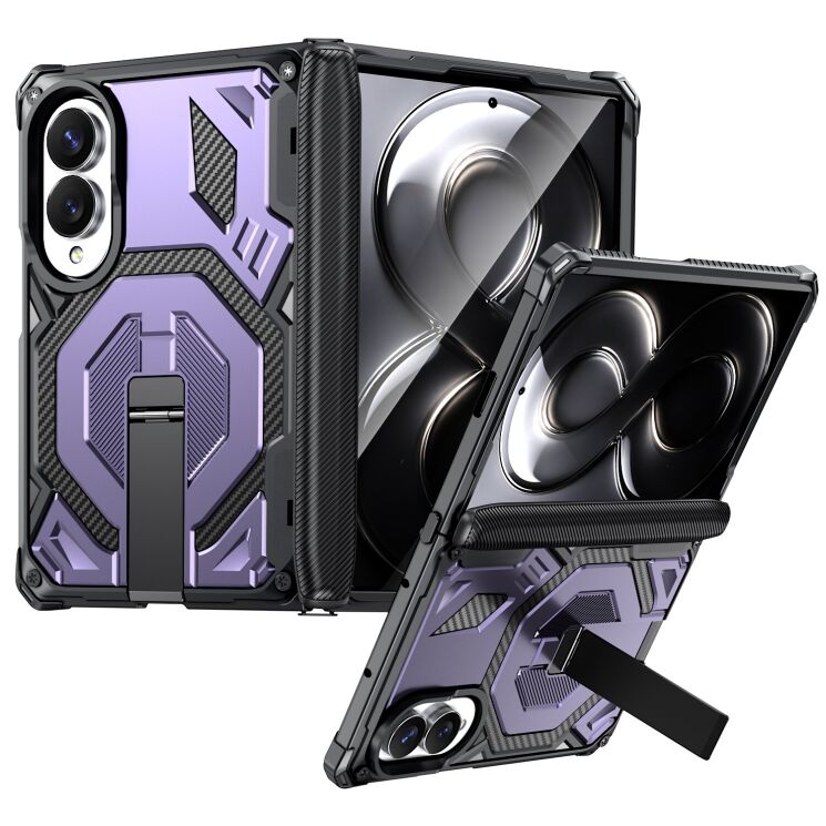 Захисний чохол Deexe Tank Stand для Samsung Galaxy Fold 8 - Purple (424513V) Захисний чохол Deexe Tank Stand для Samsung Galaxy Fold 8 - Purple: фото 1 з 10