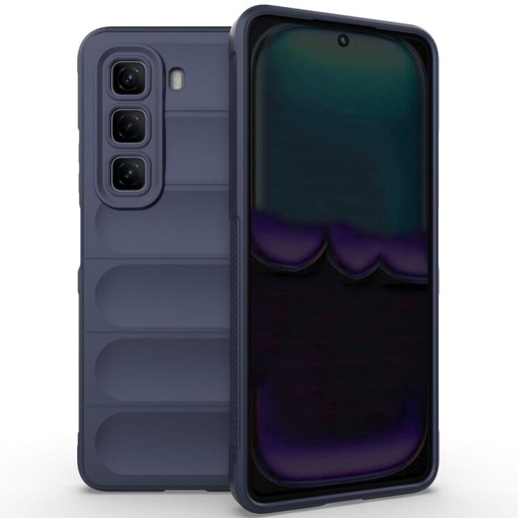 Защитный чехол Deexe Terra Case для Infinix Hot 50 - Dark Blue: фото 1 из 6