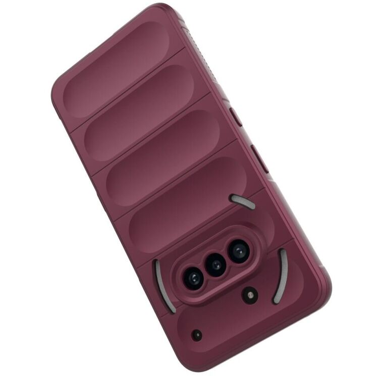 Защитный чехол Deexe Terra Case для Nothing Phone (3a) - Wine Red: фото 2 из 6