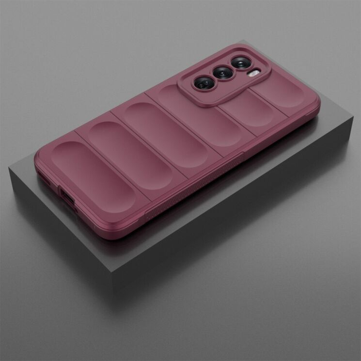 Защитный чехол Deexe Terra Case для OPPO Reno 12 - Wine Red: фото 3 из 6