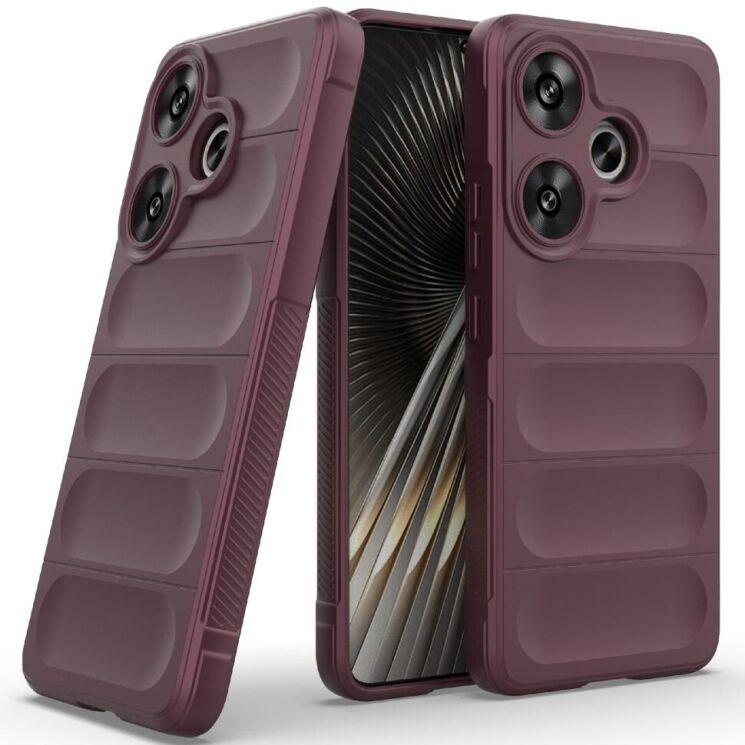 Защитный чехол Deexe Terra Case для Xiaomi Poco F6 - Wine Red: фото 2 из 8