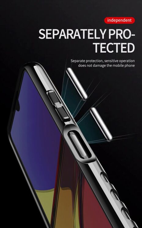 Защитный чехол Deexe Thunder Series для Samsung Galaxy A03s (A037) - Black: фото 12 из 12