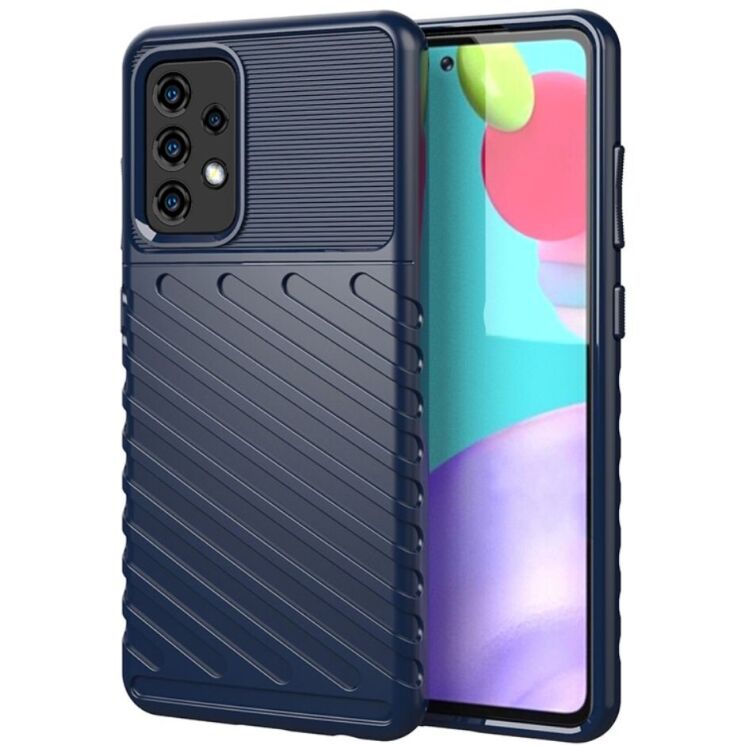 Защитный чехол Deexe Thunder Series для Samsung Galaxy A52 (A525) / A52s (A528) - Blue: фото 1 из 12