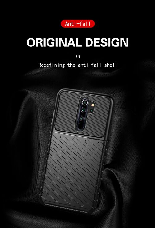 Защитный чехол Deexe Thunder Series для Xiaomi Redmi Note 8 Pro - Black: фото 5 из 10