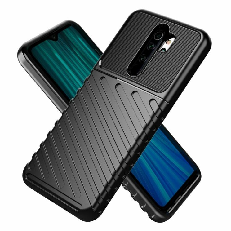 Защитный чехол Deexe Thunder Series для Xiaomi Redmi Note 8 Pro - Black: фото 2 из 10