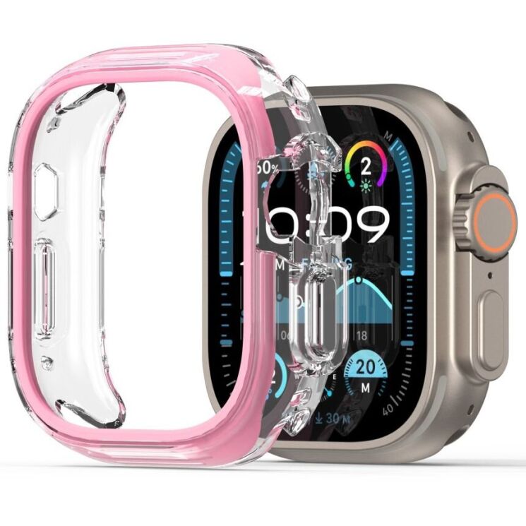 Защитный чехол DUX DUCIS Camo Series для Apple Watch Ultra / Ultra 2 (49mm) - Pink: фото 1 из 11