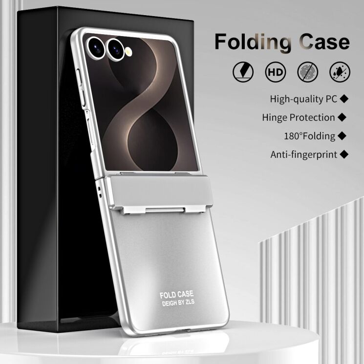 Защитный чехол Dux Ducis Chrome Case для Samsung Galaxy Flip 8 - Silver (423509S) Защитный чехол Dux Ducis Chrome Case для Samsung Galaxy Flip 8 - Silver: фото 3 из 7